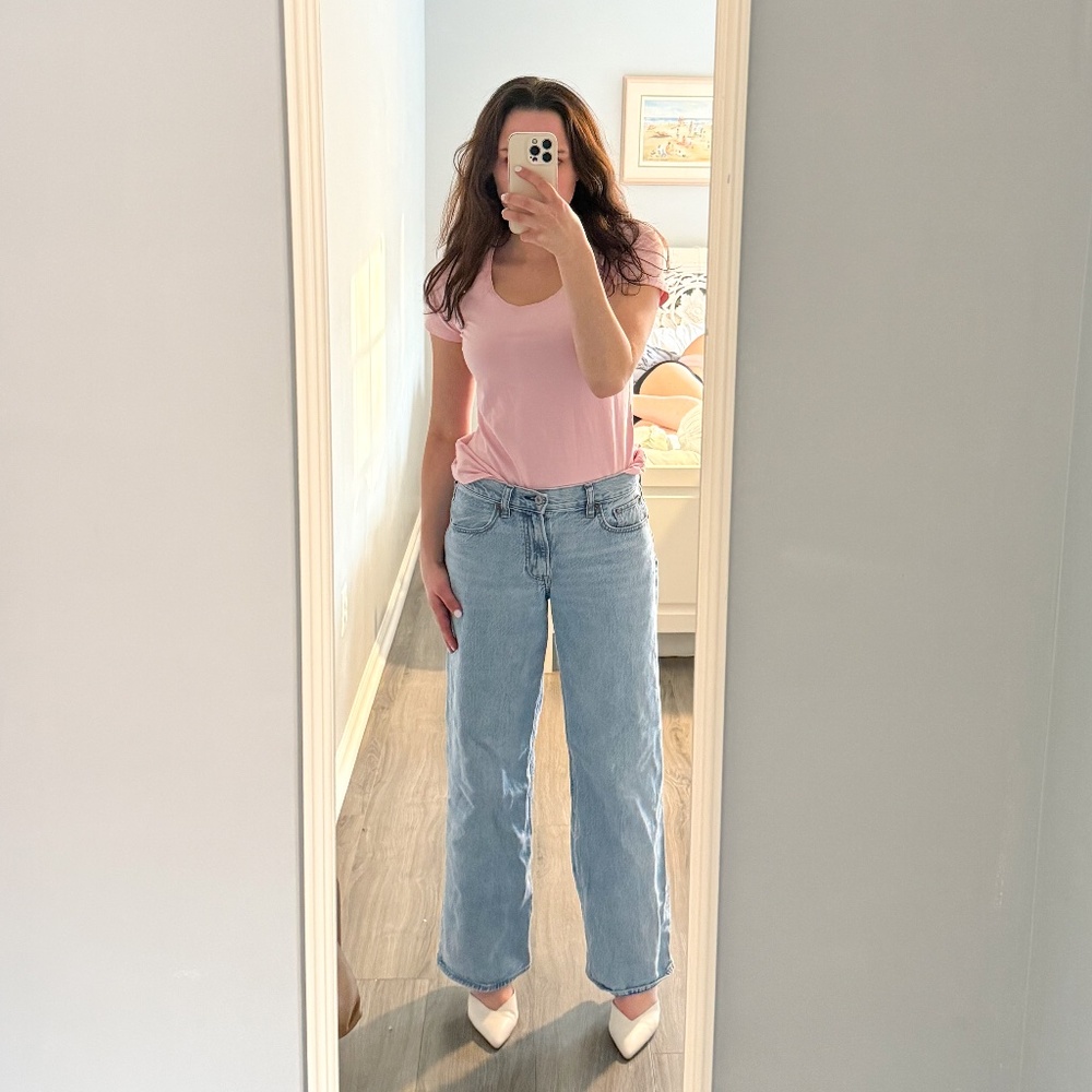 Vintage Pink Short Sleeve Tee Shirt